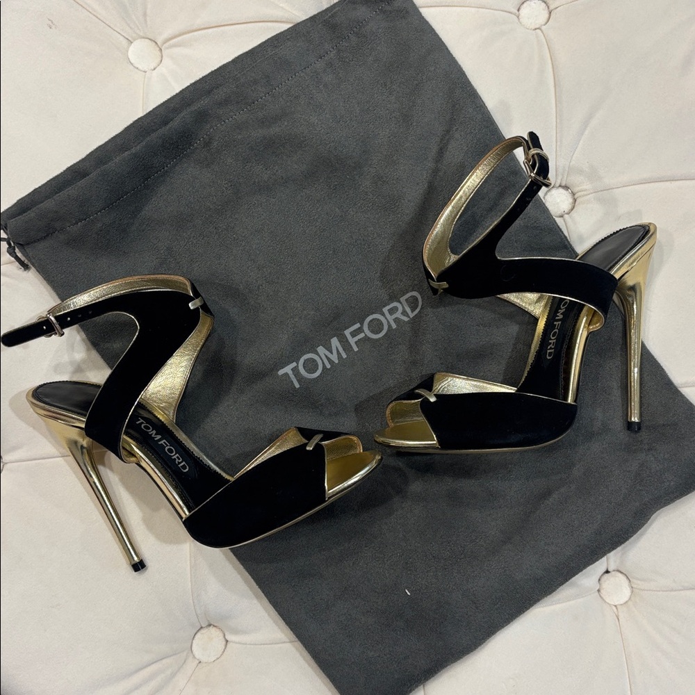 Tom Ford Women's Heels in Black and Gold